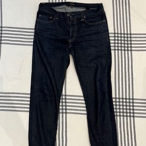 Flint and Tinder Slim Tapered Selvedge Jeans Stretch Selvage 31 x 32 USA